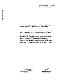 AS/NZS 61000.4.14 PDF