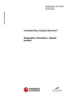 AS/NZS ISO 19107:2005 PDF