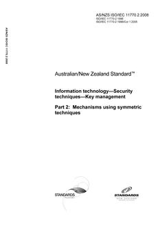 AS/NZS ISO/IEC 11770.2 PDF