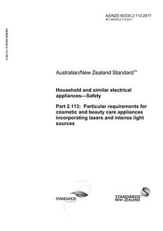 AS/NZS 60335.2.113 PDF