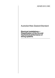 AS/NZS 3013:1995 PDF