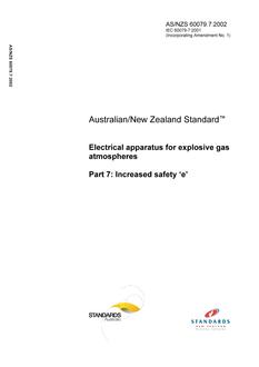 AS/NZS 60079.7:2002 PDF