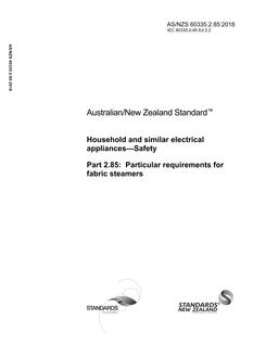 AS/NZS 60335.2.85 PDF