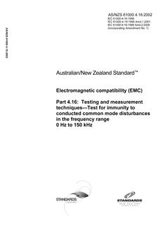 AS/NZS 61000.4.16 PDF