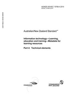 AS/NZS ISO/IEC 19788.4 PDF