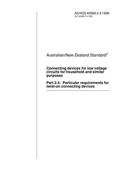 AS/NZS 60998.2.4:1998 PDF