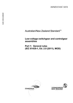 AS/NZS 61439.1 PDF