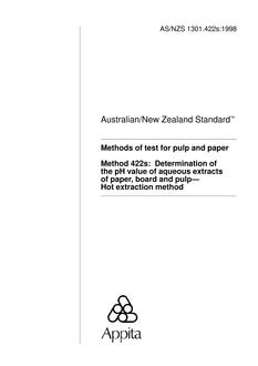 AS/NZS 1301.422S:1998 PDF