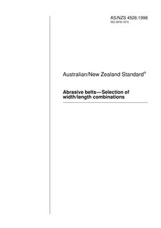 AS/NZS 4526:1998 PDF