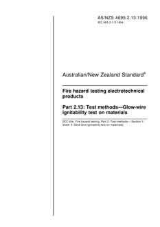 AS/NZS 4695.2.13:1996 PDF