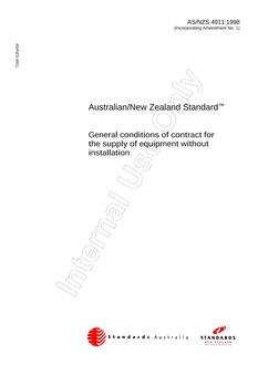 AS/NZS 4911:1998 PDF