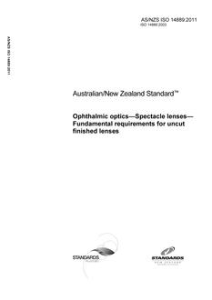 AS/NZS ISO 14889:2011 PDF