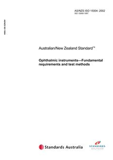 AS/NZS ISO 15004 PDF