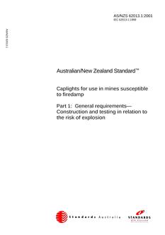 AS/NZS 62013.1:2001 PDF