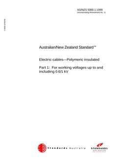 AS/NZS 5000.1:1999 PDF