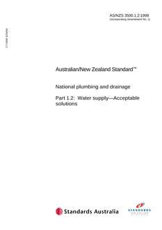 AS/NZS 3500.1.2:1998 PDF