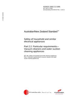 AS/NZS 3350.2.2:1995 PDF