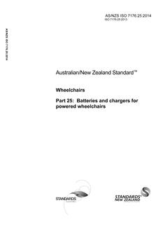 AS/NZS ISO 7176.25 PDF