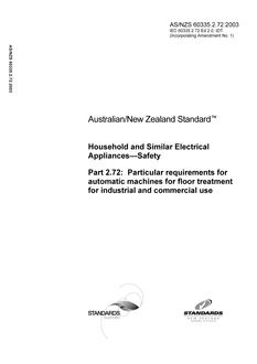 AS/NZS 60335.2.72:2003 PDF