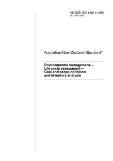 AS/NZS ISO 14041 PDF