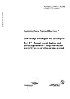 AS/NZS IEC 60947.5.7 PDF