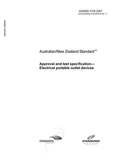 AS/NZS 3105:2007 PDF