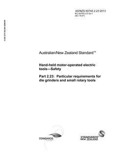 AS/NZS 60745.2.23 PDF