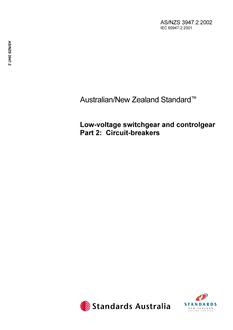 AS/NZS 3947.2:2002 PDF