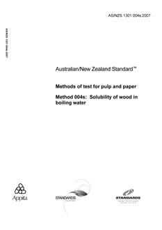 AS/NZS 1301.004S:2007 PDF