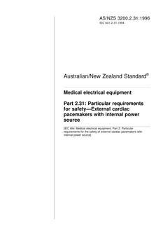 AS/NZS 3200.2.31:1996 PDF