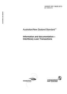 AS/NZS ISO 18626:2015 PDF