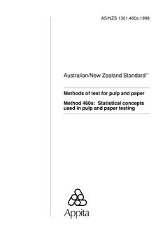 AS/NZS 1301.460S:1998 PDF