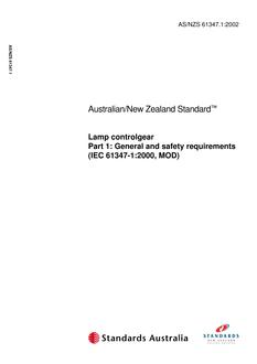 AS/NZS 61347.1:2002 PDF