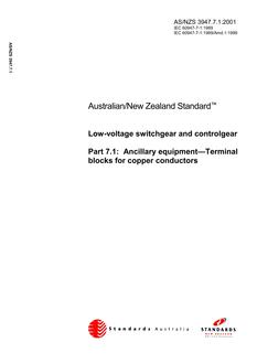 AS/NZS 3947.7.1:2001 PDF