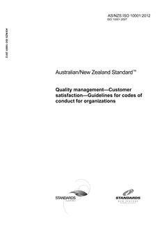 AS/NZS ISO 10001 PDF