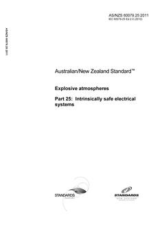 AS/NZS 60079.25:2011 PDF