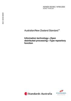 AS/NZS ISO/IEC 14769 PDF