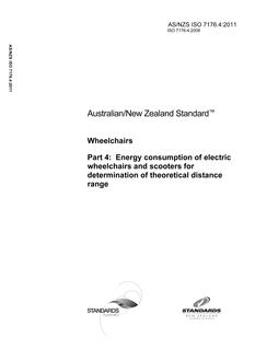 AS/NZS ISO 7176.4 PDF