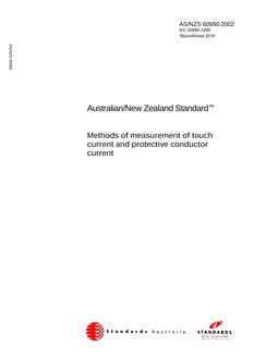 AS/NZS 60990:2002 PDF