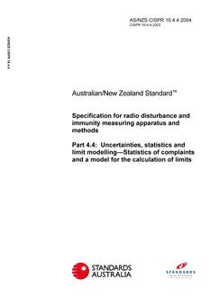 AS/NZS CISPR 16.4.4:2004 PDF