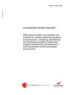 AS/NZS 4815:2001 PDF