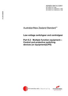 AS/NZS 3947.6.2:2001 PDF