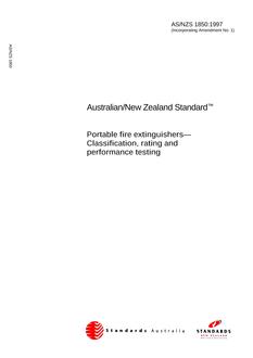 AS/NZS 1850:1997 PDF