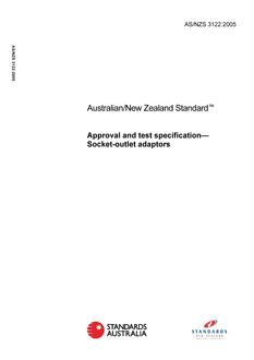 AS/NZS 3122:2005 PDF