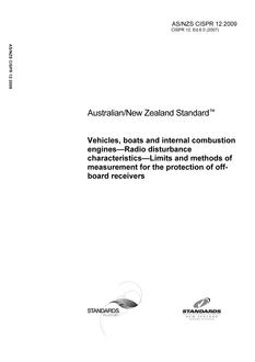 AS/NZS CISPR 12:2009 PDF