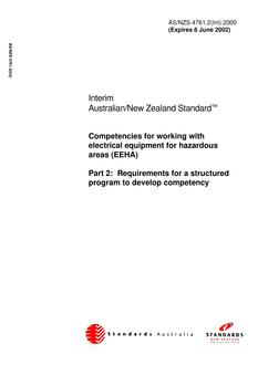 AS/NZS 4761.2(INT):2000 PDF