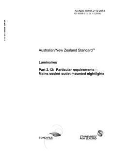 AS/NZS 60598.2.12:2013 PDF