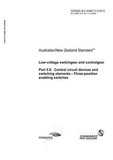 AS/NZS IEC 60947.5.8 PDF