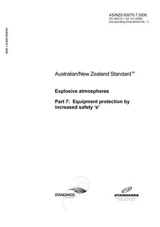 AS/NZS 60079.7:2006 PDF