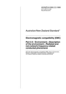 AS/NZS 61000.2.3 PDF